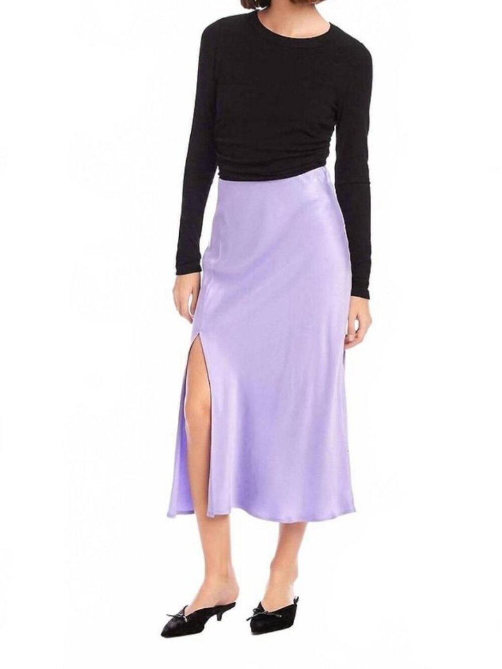 Fifteen Twenty - Brielle Midi Skirt - Soft Lilac - Size Small